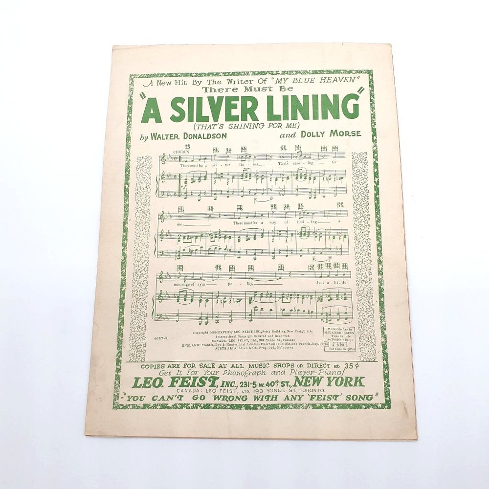 Vintage Sheet Music 1927 A Shady Tree Waltz Voice Piano Ukulele - Picture 4 of 4
